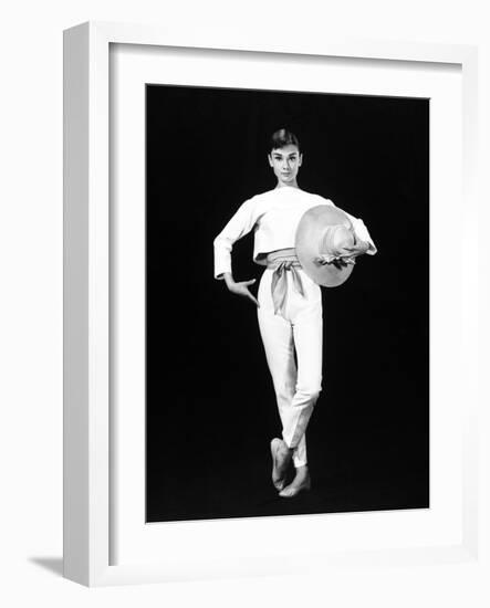 Audrey Hepburn. "Funny Face" 1957, Directed by Stanley Donen-null-Framed Photographic Print