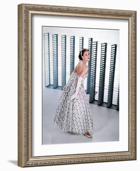 Audrey Hepburn. "Funny Face" [1957], Directed by Stanley Donen.-null-Framed Photographic Print