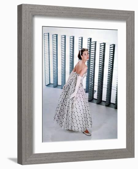 Audrey Hepburn. "Funny Face" [1957], Directed by Stanley Donen.-null-Framed Photographic Print