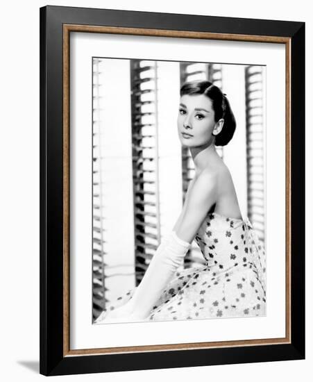 Audrey Hepburn, Funny Face, 1957-null-Framed Photographic Print