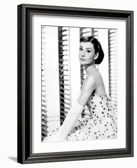 Audrey Hepburn, Funny Face, 1957-null-Framed Photographic Print