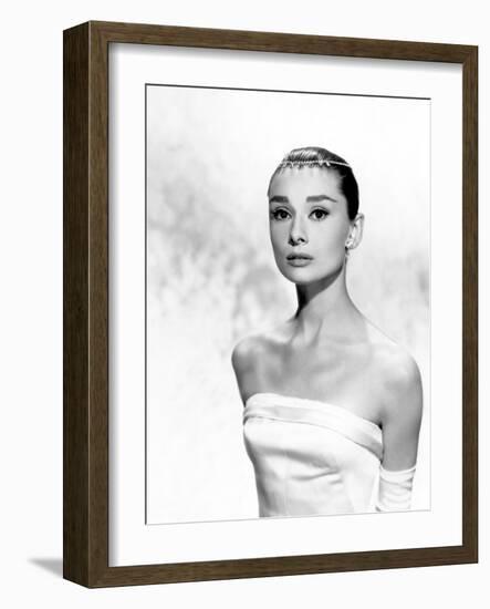 Audrey Hepburn, Funny Face, 1957-null-Framed Photographic Print