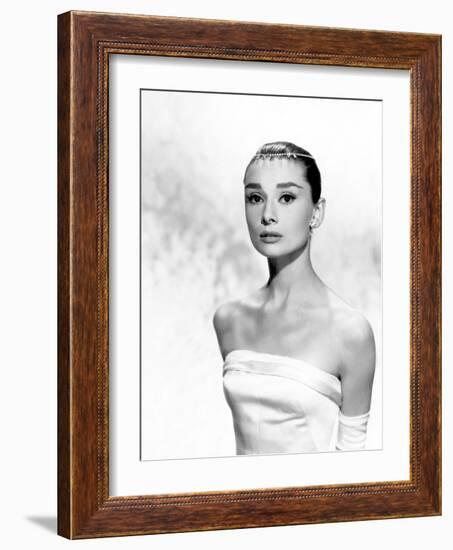 Audrey Hepburn, Funny Face, 1957-null-Framed Photographic Print