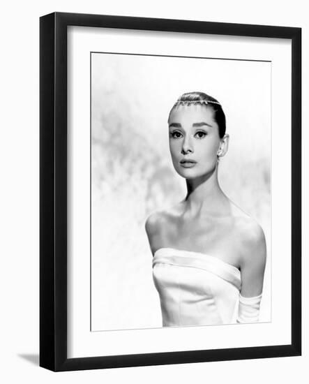 Audrey Hepburn, Funny Face, 1957-null-Framed Photographic Print