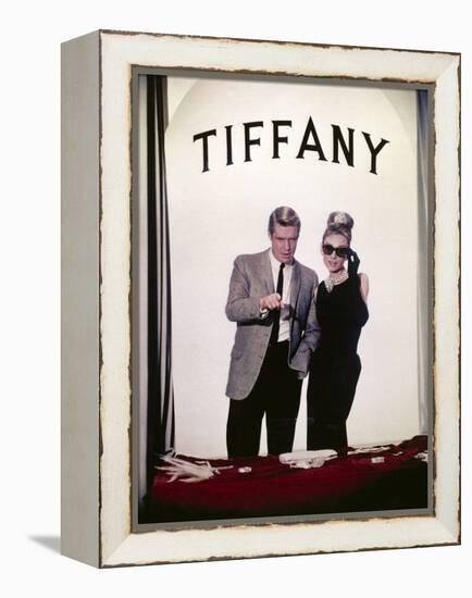 Audrey Hepburn, George Peppard. "Breakfast At Tiffany's" 1961, Directed by Blake Edwards-null-Framed Premier Image Canvas