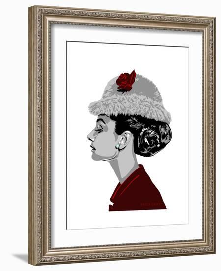 Audrey Hepburn - I Believe in Red-Emily Gray-Framed Giclee Print