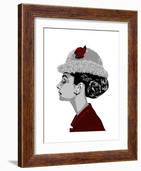 Audrey Hepburn - I Believe in Red-Emily Gray-Framed Giclee Print