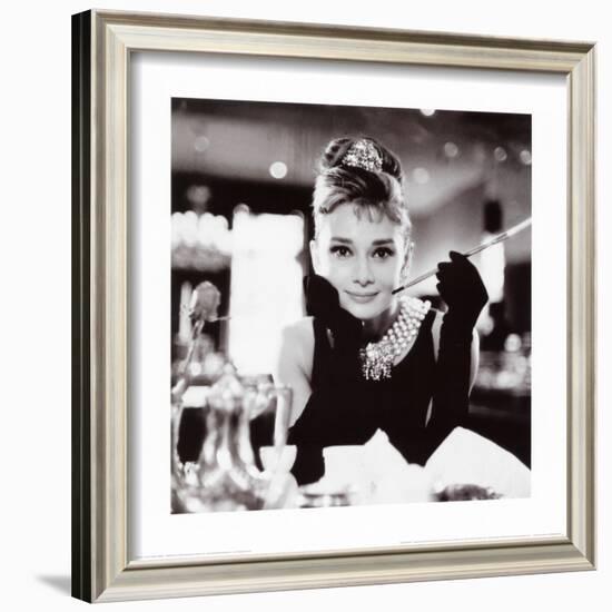 Audrey Hepburn in Breakfast at Tiffany's-null-Framed Art Print