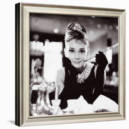 Audrey Hepburn in Breakfast at Tiffany's Framed Art Print by | Art.com