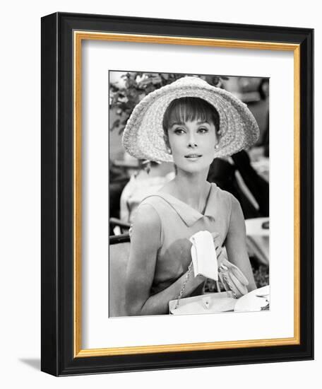 Audrey Hepburn. "Paris When It Sizzles" [1964], Directed by Richard Quine.-null-Framed Premium Photographic Print