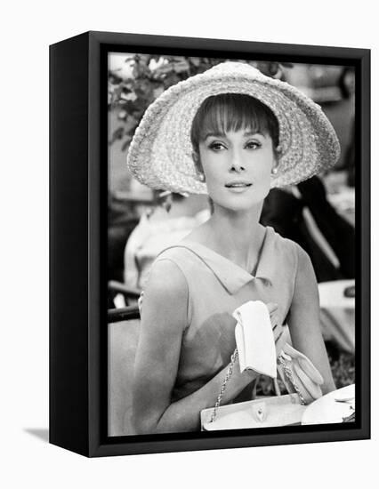 Audrey Hepburn. "Paris When It Sizzles" [1964], Directed by Richard Quine.-null-Framed Premier Image Canvas