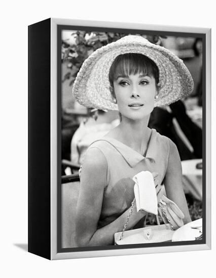 Audrey Hepburn. "Paris When It Sizzles" [1964], Directed by Richard Quine.-null-Framed Premier Image Canvas