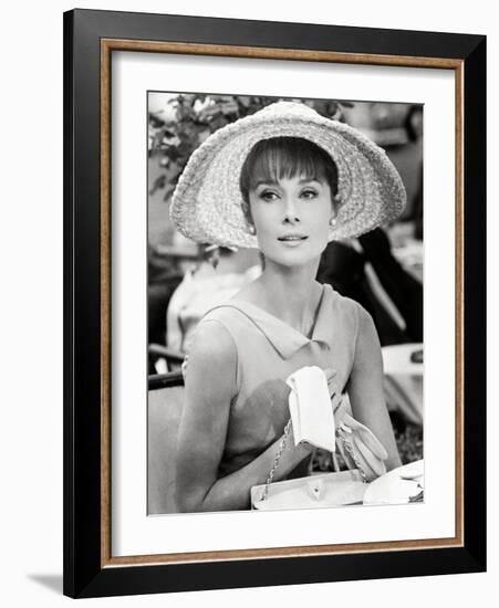 Audrey Hepburn. "Paris When It Sizzles" [1964], Directed by Richard Quine.-null-Framed Photographic Print