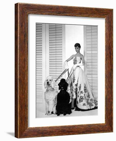 Audrey Hepburn, Sabrina, 1954-null-Framed Photographic Print