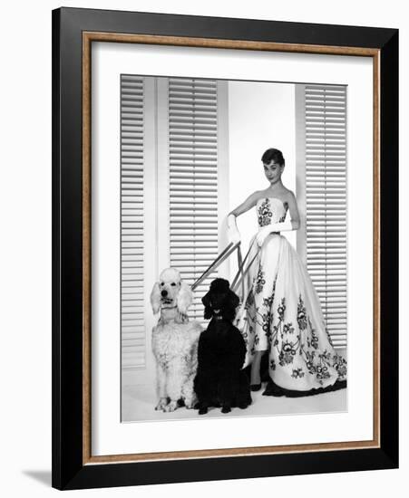 Audrey Hepburn, Sabrina, 1954-null-Framed Photographic Print