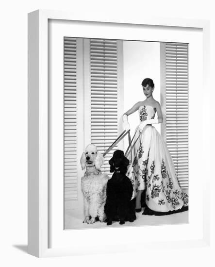 Audrey Hepburn, Sabrina, 1954-null-Framed Photographic Print