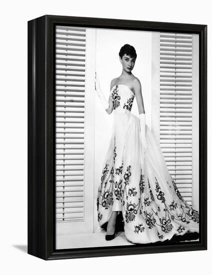 Audrey Hepburn. "Sabrina Fair" 1954, "Sabrina" Directed by Billy Wilder. Custome by Edith Head-null-Framed Premier Image Canvas