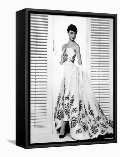 Audrey Hepburn. "Sabrina Fair" 1954, "Sabrina" Directed by Billy Wilder. Custome by Edith Head-null-Framed Premier Image Canvas