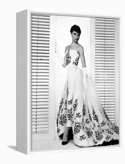 Audrey Hepburn. "Sabrina Fair" 1954, "Sabrina" Directed by Billy Wilder. Custome by Edith Head-null-Framed Premier Image Canvas