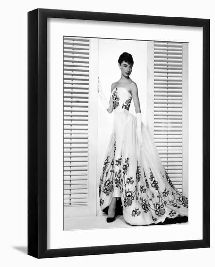 Audrey Hepburn. "Sabrina Fair" 1954, "Sabrina" Directed by Billy Wilder. Custome by Edith Head--Framed Photographic Print