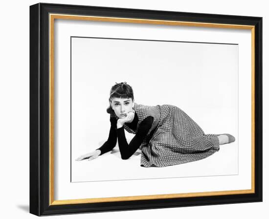 Audrey Hepburn. "Sabrina Fair" 1954, "Sabrina" Directed by Billy Wilder-null-Framed Premium Photographic Print