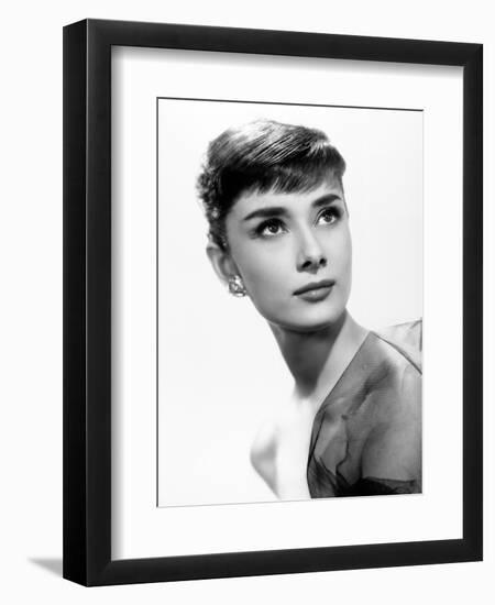 Audrey Hepburn. "Sabrina Fair" 1954, "Sabrina" Directed by Billy Wilder-null-Framed Premium Photographic Print