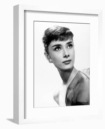 Audrey Hepburn. "Sabrina Fair" 1954, "Sabrina" Directed by Billy Wilder-null-Framed Premium Photographic Print