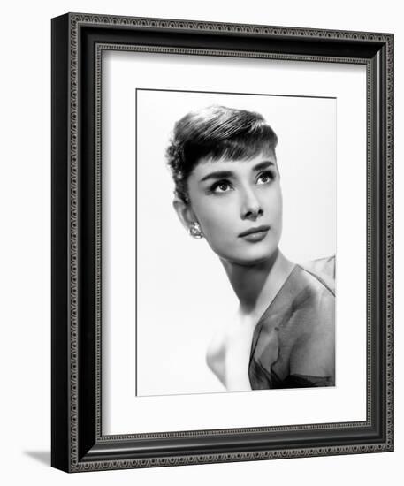 Audrey Hepburn. "Sabrina Fair" 1954, "Sabrina" Directed by Billy Wilder-null-Framed Premium Photographic Print