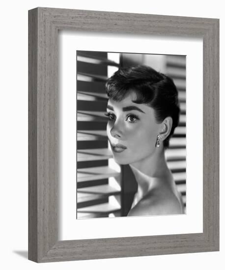 Audrey Hepburn. "Sabrina Fair" 1954, "Sabrina" Directed by Billy Wilder-null-Framed Premium Photographic Print