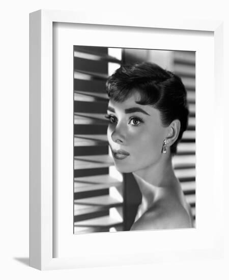 Audrey Hepburn. "Sabrina Fair" 1954, "Sabrina" Directed by Billy Wilder-null-Framed Premium Photographic Print