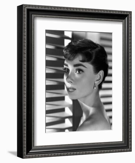 Audrey Hepburn. "Sabrina Fair" 1954, "Sabrina" Directed by Billy Wilder-null-Framed Premium Photographic Print