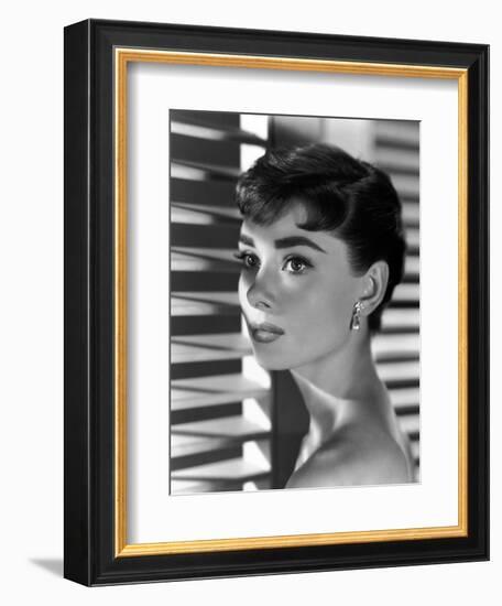 Audrey Hepburn. "Sabrina Fair" 1954, "Sabrina" Directed by Billy Wilder-null-Framed Premium Photographic Print