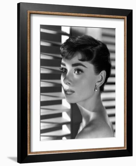 Audrey Hepburn. "Sabrina Fair" 1954, "Sabrina" Directed by Billy Wilder-null-Framed Photographic Print