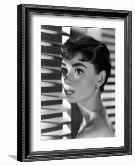 Audrey Hepburn. "Sabrina Fair" 1954, "Sabrina" Directed by Billy Wilder-null-Framed Photographic Print