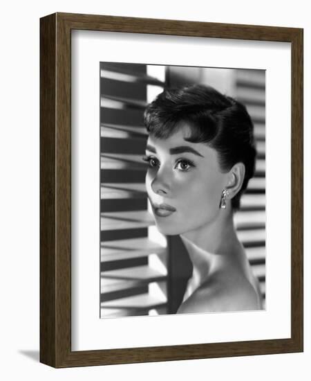 Audrey Hepburn. "Sabrina Fair" 1954, "Sabrina" Directed by Billy Wilder-null-Framed Photographic Print