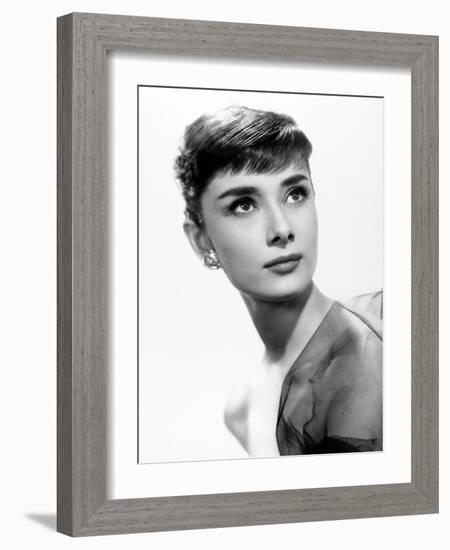 Audrey Hepburn. "Sabrina Fair" 1954, "Sabrina" Directed by Billy Wilder-null-Framed Photographic Print