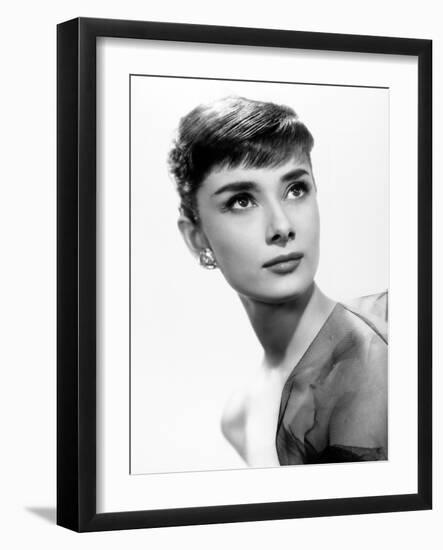 Audrey Hepburn. "Sabrina Fair" 1954, "Sabrina" Directed by Billy Wilder-null-Framed Photographic Print