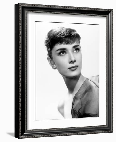 Audrey Hepburn. "Sabrina Fair" 1954, "Sabrina" Directed by Billy Wilder-null-Framed Photographic Print