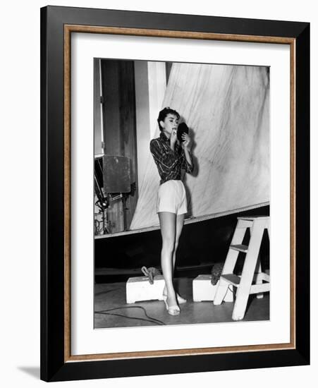 Audrey Hepburn. "Sabrina Fair" 1954, "Sabrina" Directed by Billy Wilder-null-Framed Photographic Print