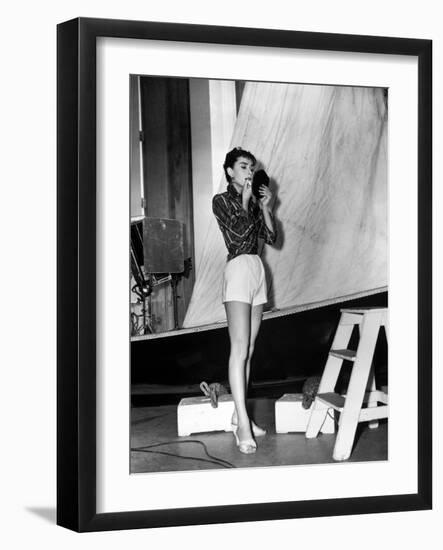 Audrey Hepburn. "Sabrina Fair" 1954, "Sabrina" Directed by Billy Wilder-null-Framed Photographic Print