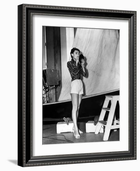 Audrey Hepburn. "Sabrina Fair" 1954, "Sabrina" Directed by Billy Wilder-null-Framed Photographic Print