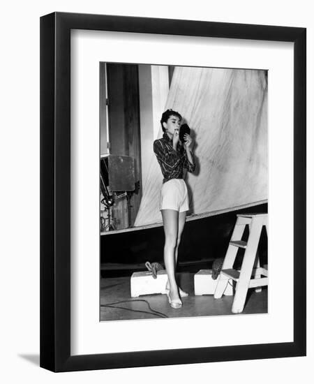 Audrey Hepburn. "Sabrina Fair" 1954, "Sabrina" Directed by Billy Wilder-null-Framed Photographic Print