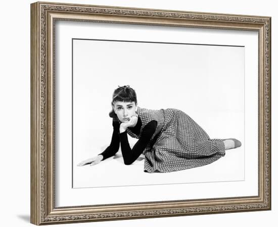 Audrey Hepburn. "Sabrina Fair" 1954, "Sabrina" Directed by Billy Wilder-null-Framed Photographic Print