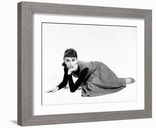 Audrey Hepburn. "Sabrina Fair" 1954, "Sabrina" Directed by Billy Wilder-null-Framed Photographic Print