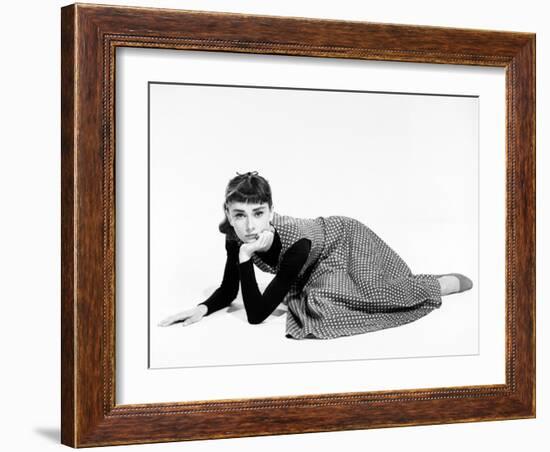 Audrey Hepburn. "Sabrina Fair" 1954, "Sabrina" Directed by Billy Wilder-null-Framed Photographic Print