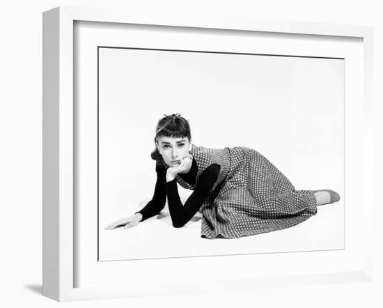 Audrey Hepburn. "Sabrina Fair" 1954, "Sabrina" Directed by Billy Wilder-null-Framed Photographic Print