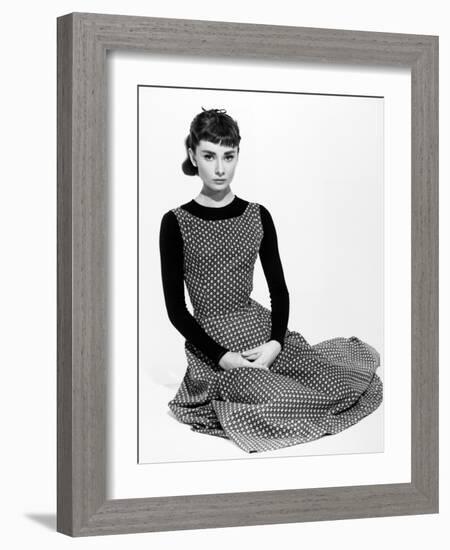 Audrey Hepburn. "Sabrina Fair" 1954, "Sabrina" Directed by Billy Wilder-null-Framed Photographic Print