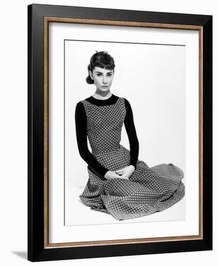 Audrey Hepburn. "Sabrina Fair" 1954, "Sabrina" Directed by Billy Wilder-null-Framed Photographic Print