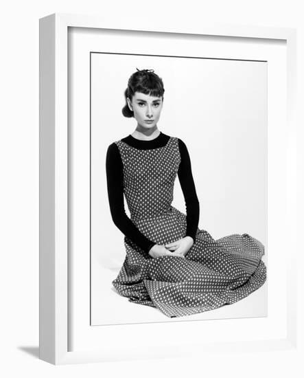 Audrey Hepburn. "Sabrina Fair" 1954, "Sabrina" Directed by Billy Wilder-null-Framed Photographic Print