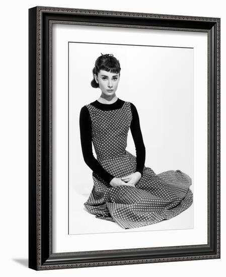 Audrey Hepburn. "Sabrina Fair" 1954, "Sabrina" Directed by Billy Wilder-null-Framed Photographic Print